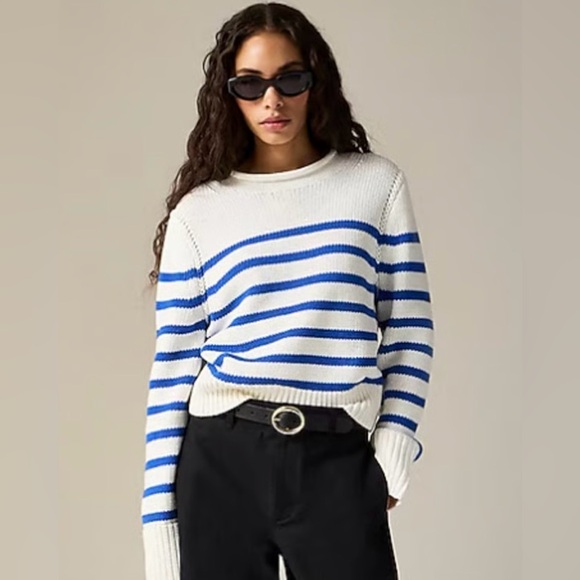 J. Crew Sweaters - J.Crew Heritage cotton RollneckTT™ sweater in stripe